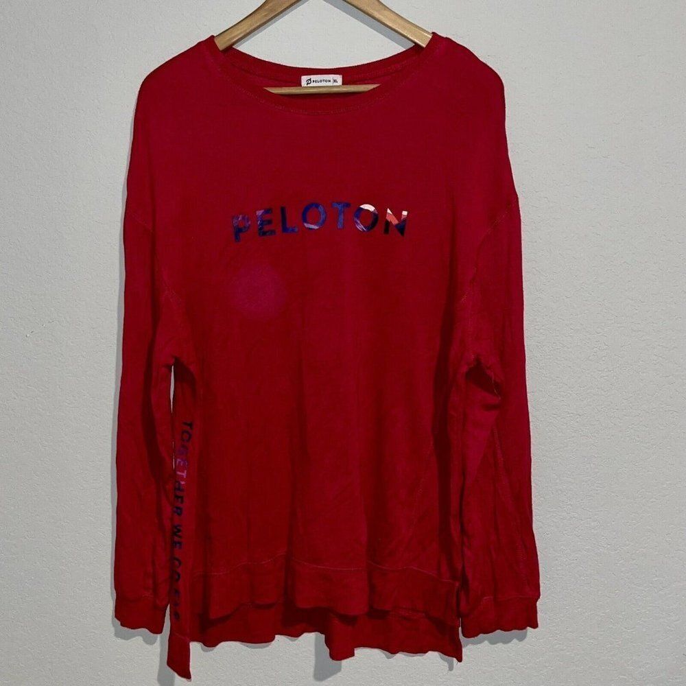 Peloton Long Sleeve Magenta Shirt Women's XL Together We Go Far